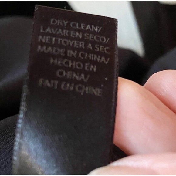 Rachel Roy Black Tie V-neck Elastic Waistband Dress size 8 Zipper Back Lined - Picture 11 of 12